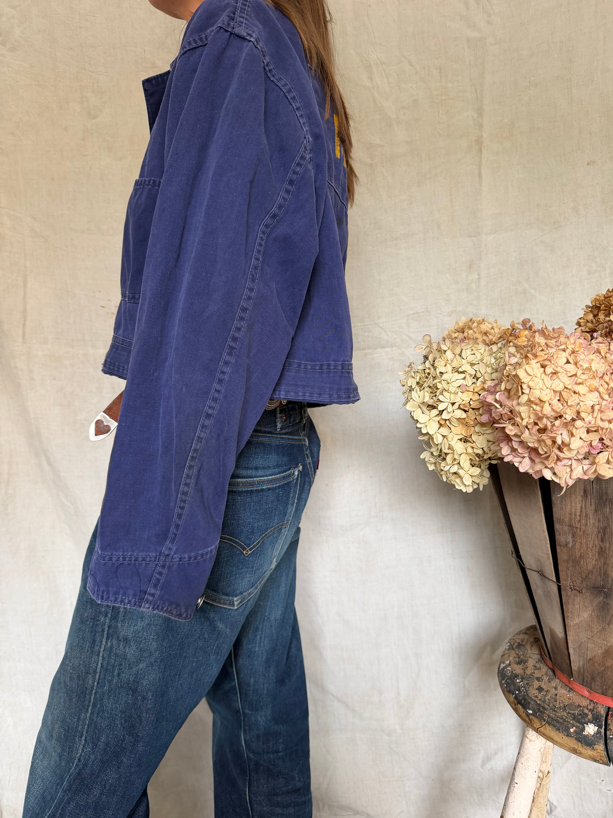 Indigo Blue MTC Cropped Chore Jacket