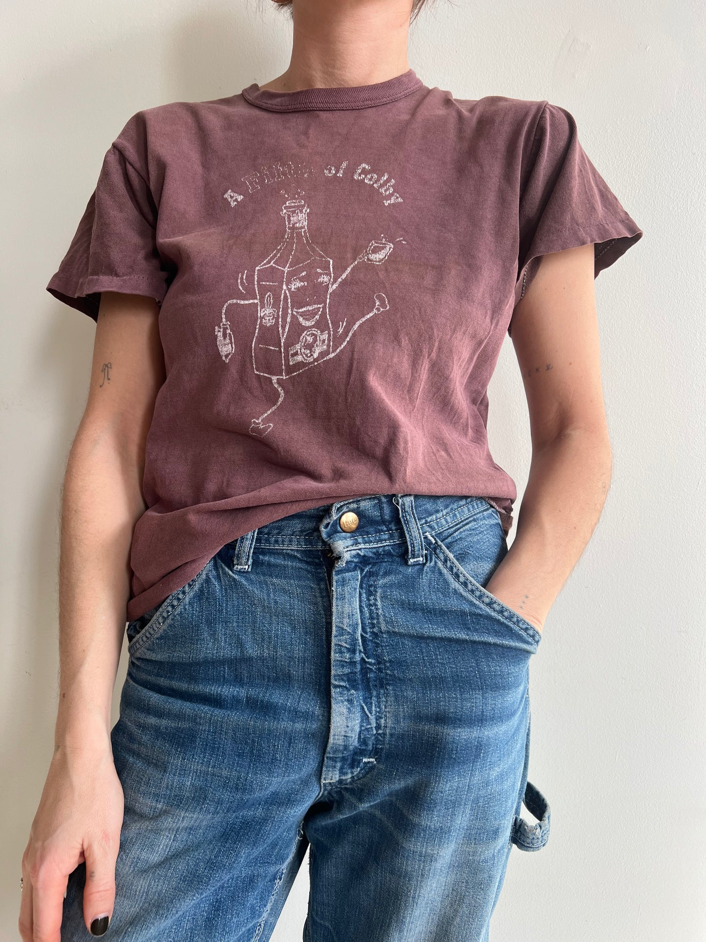 Faded Brown Graphic Tee