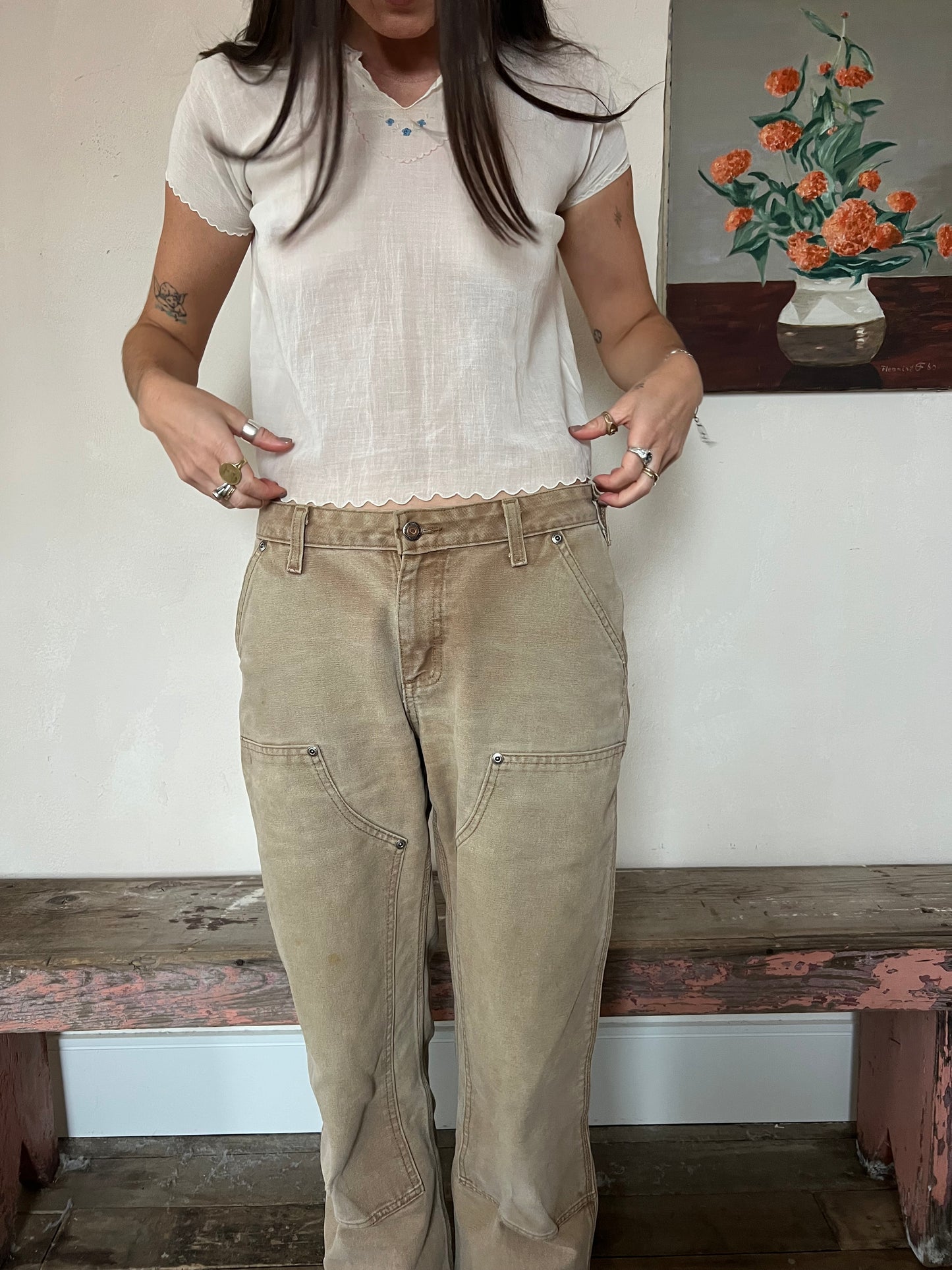 Antique Embroidered Cotton Blouse