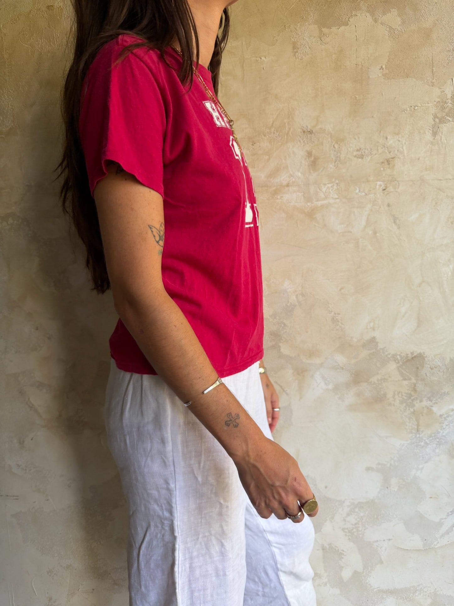 Red Hawaii Baby Tee