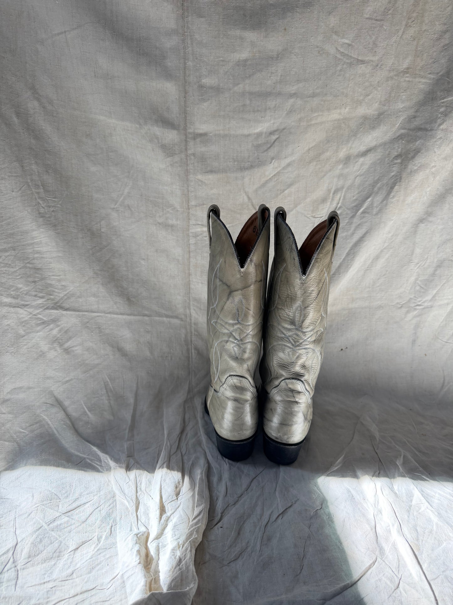 Blue Grey Cowgirl Boots