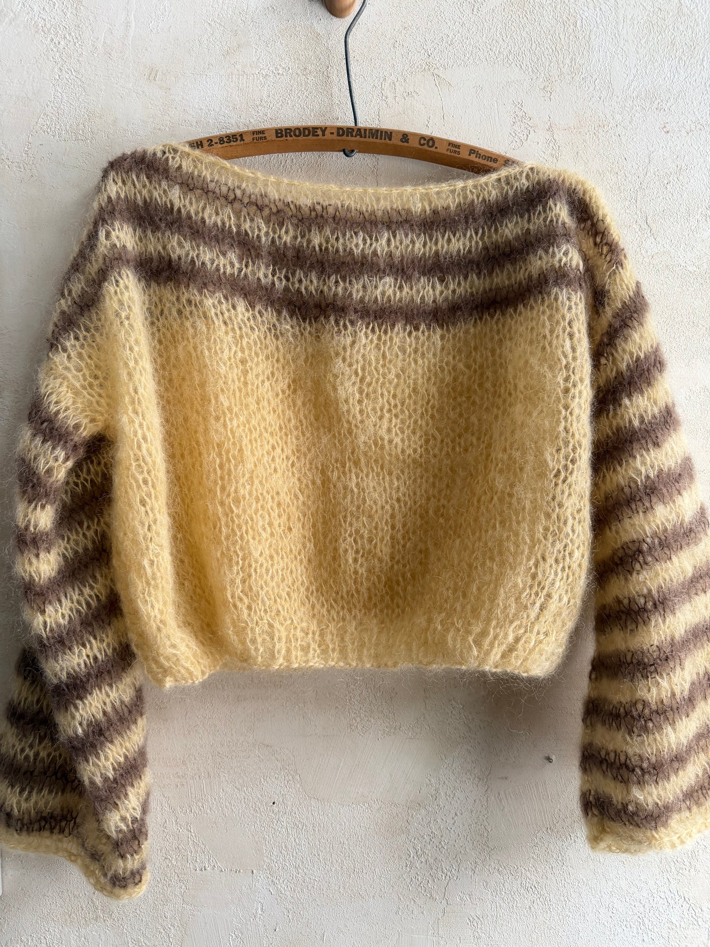 Baby Yellow + Fawn Stripe Sweater by Rayés