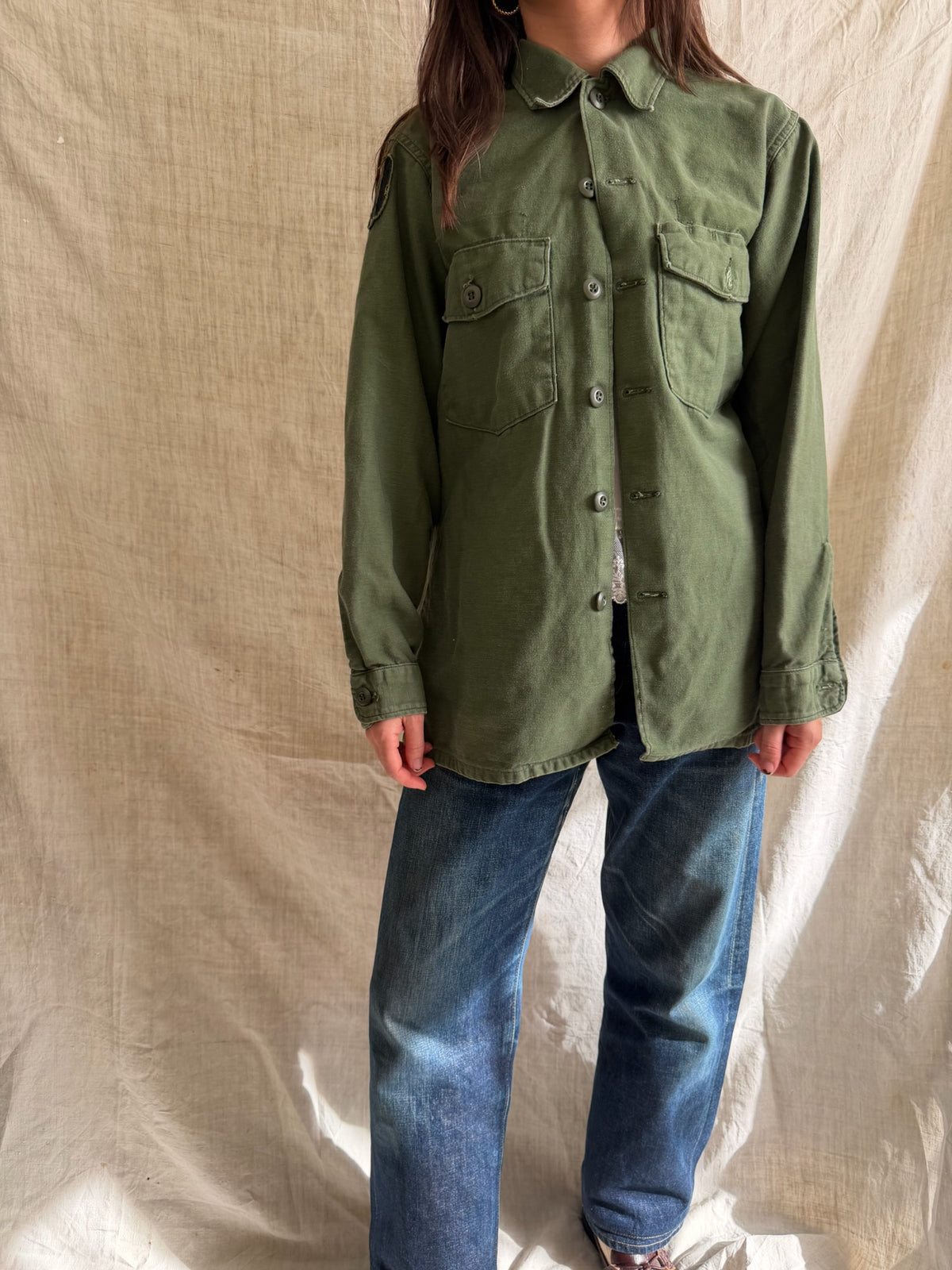 Military Green Shacket