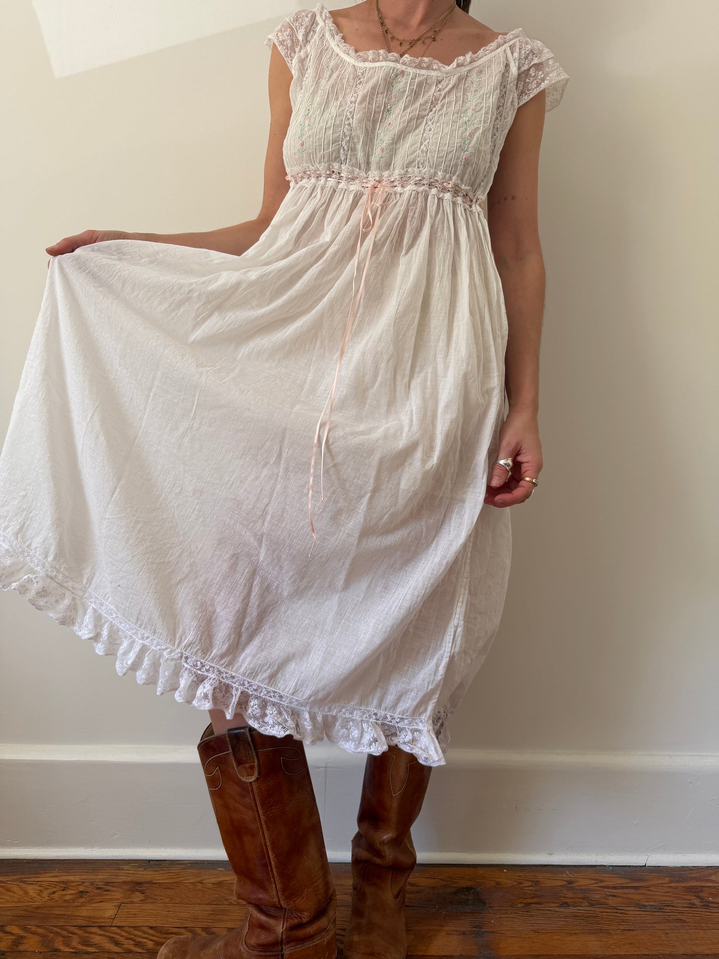Cotton Lacey Dress