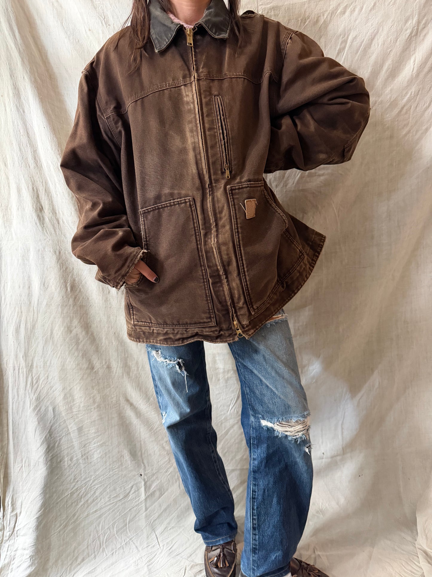 Faded Brown Carhartt Jacket