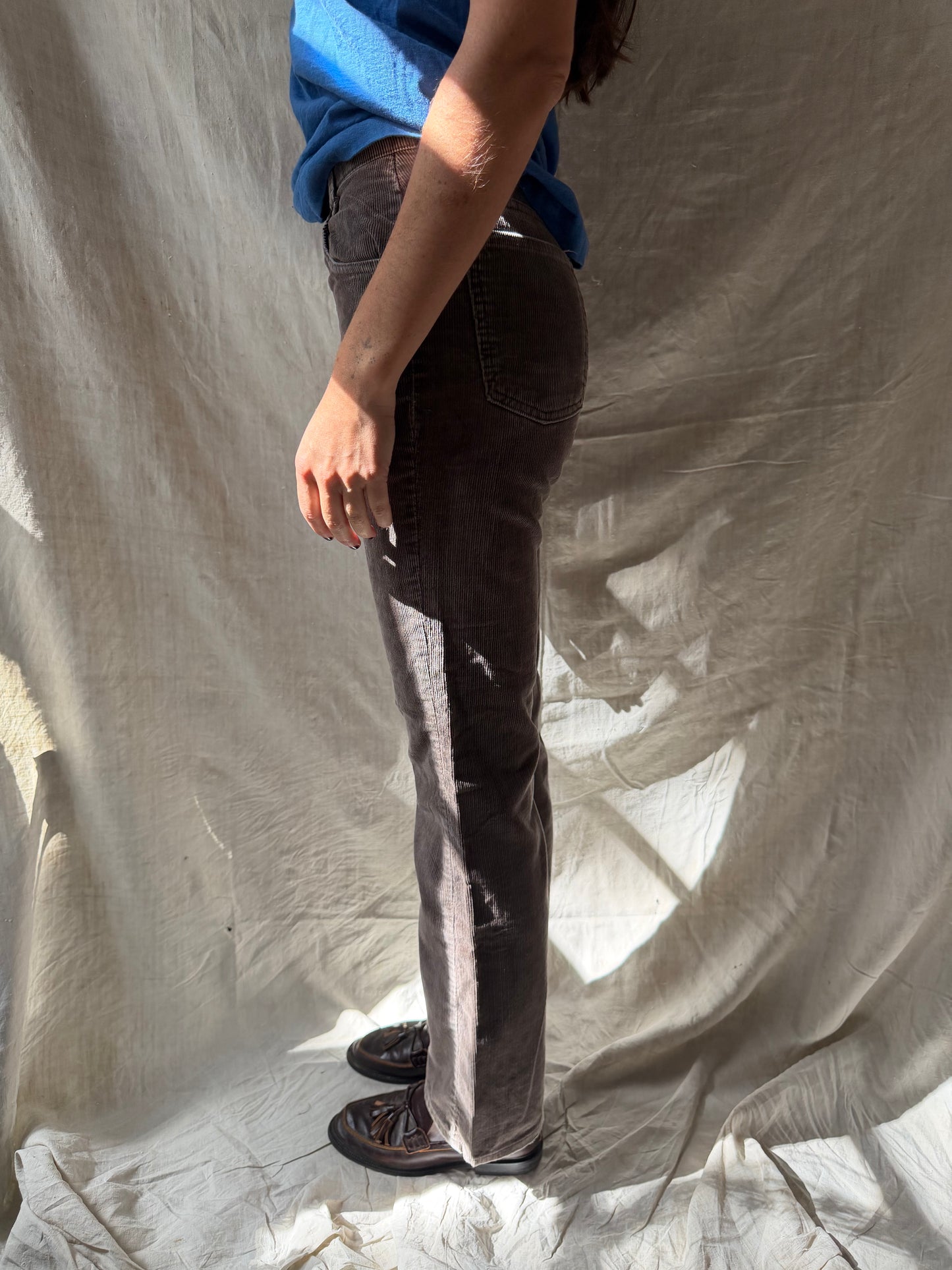 Fawn Corduroy Trouser