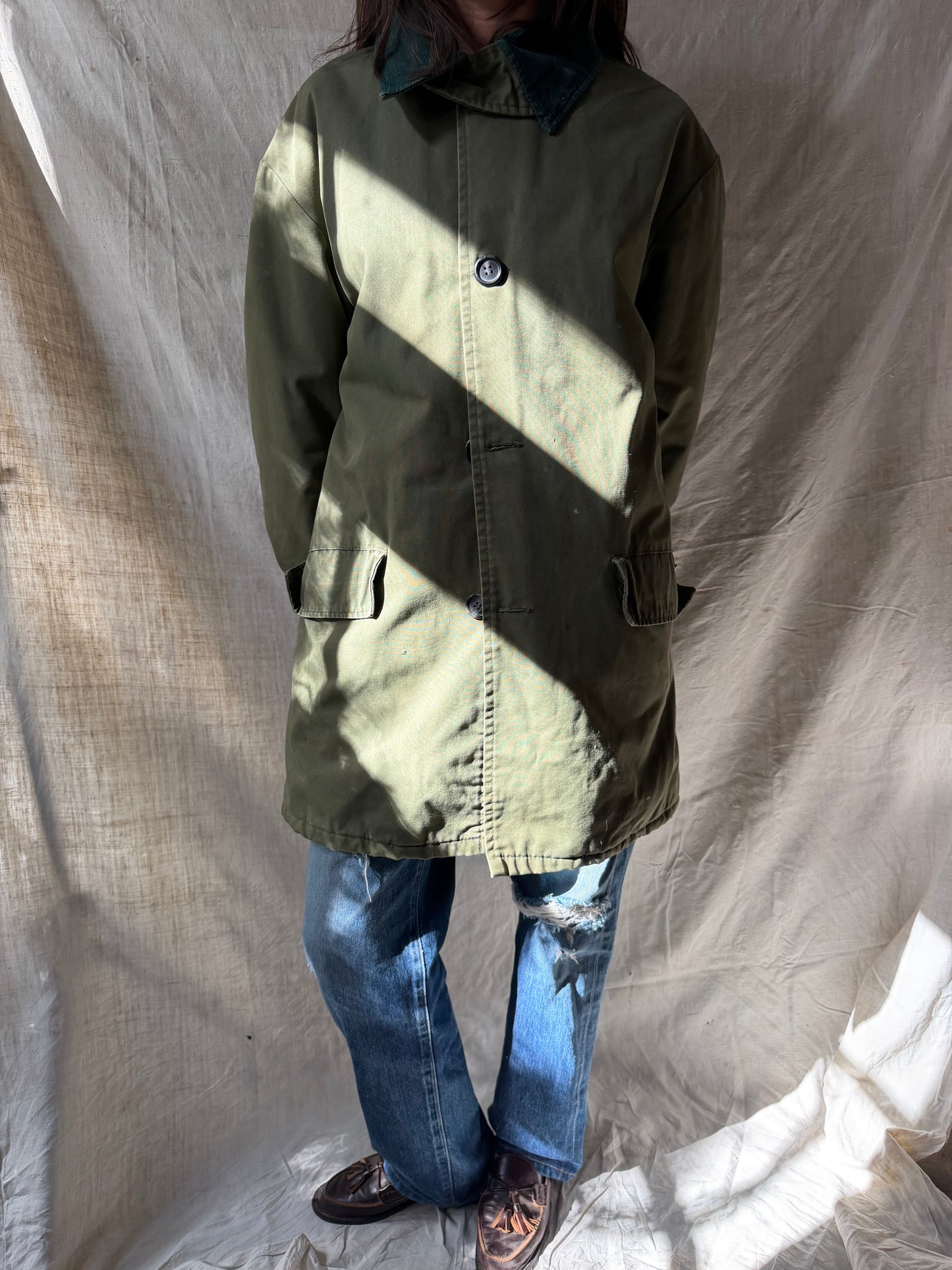 Military Green Barn Coat