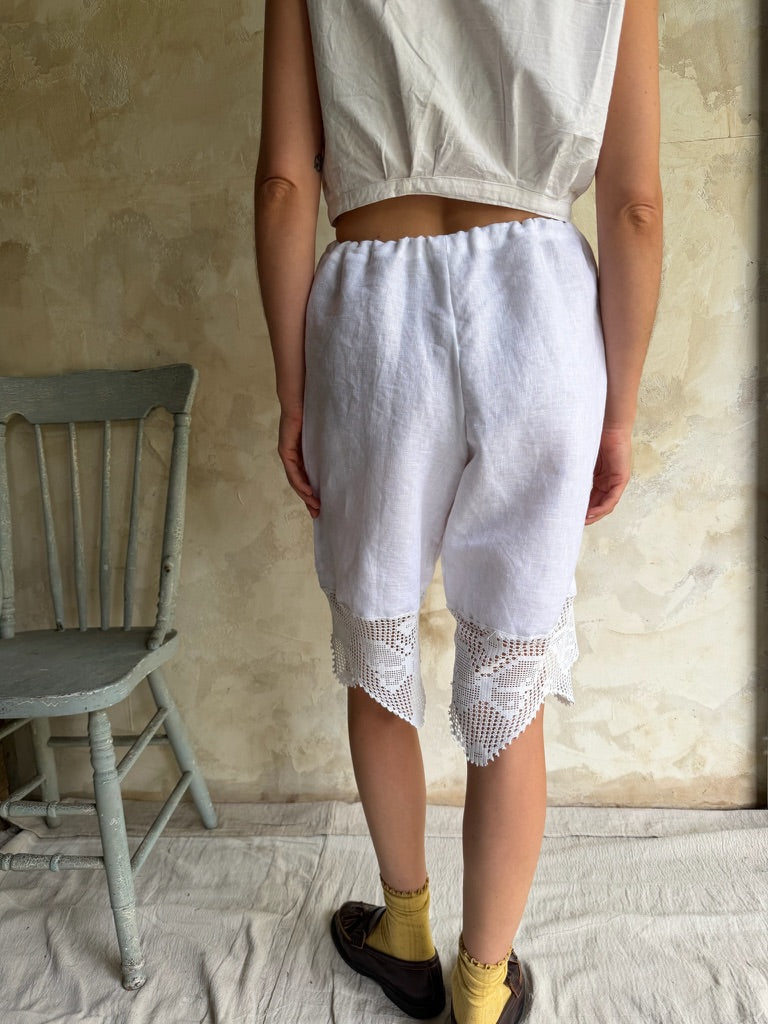Handmade Crochet Lace Short Bloomers