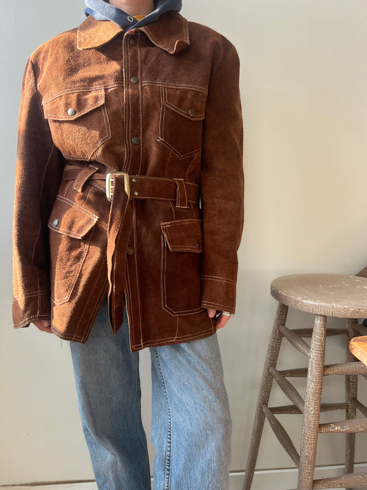 70s Brown Suede Jacket
