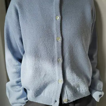 Cotton Leila Cardigan in Cornflower By Le Bon Shoppe