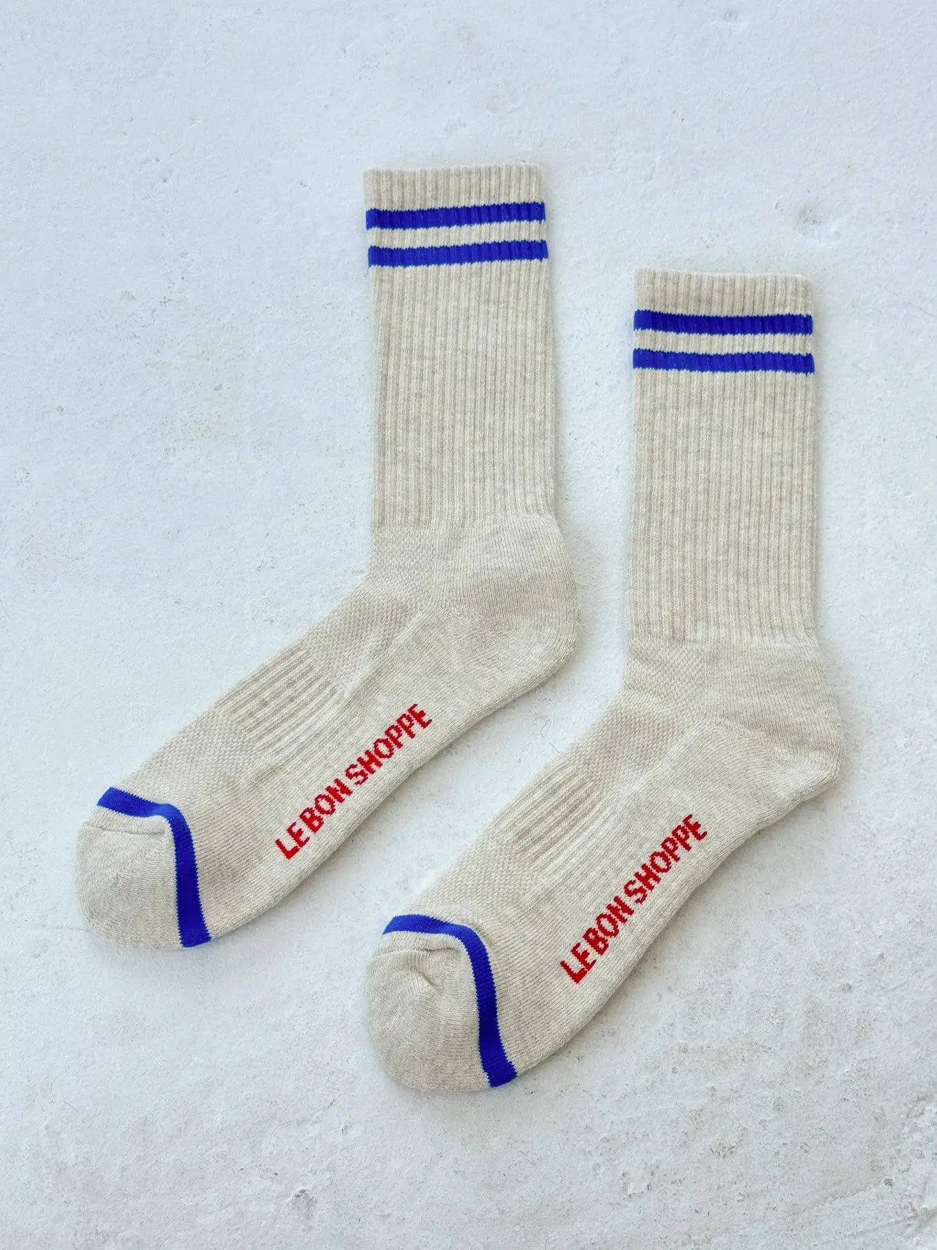 Extended Boyfriend Socks in Ice by Le Bon Shoppe