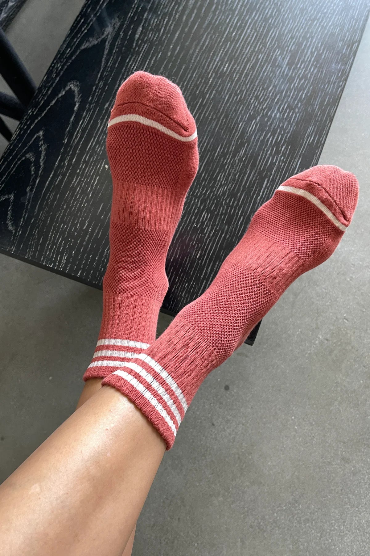 Girlfriend Socks in Terracota by Le Bon Shoppe