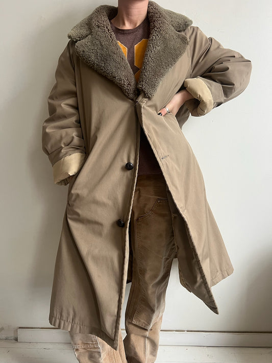 Khaki LL Bean Down Puffer