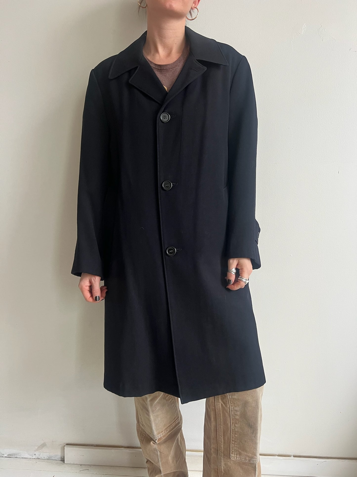 Black Short Trench Coat