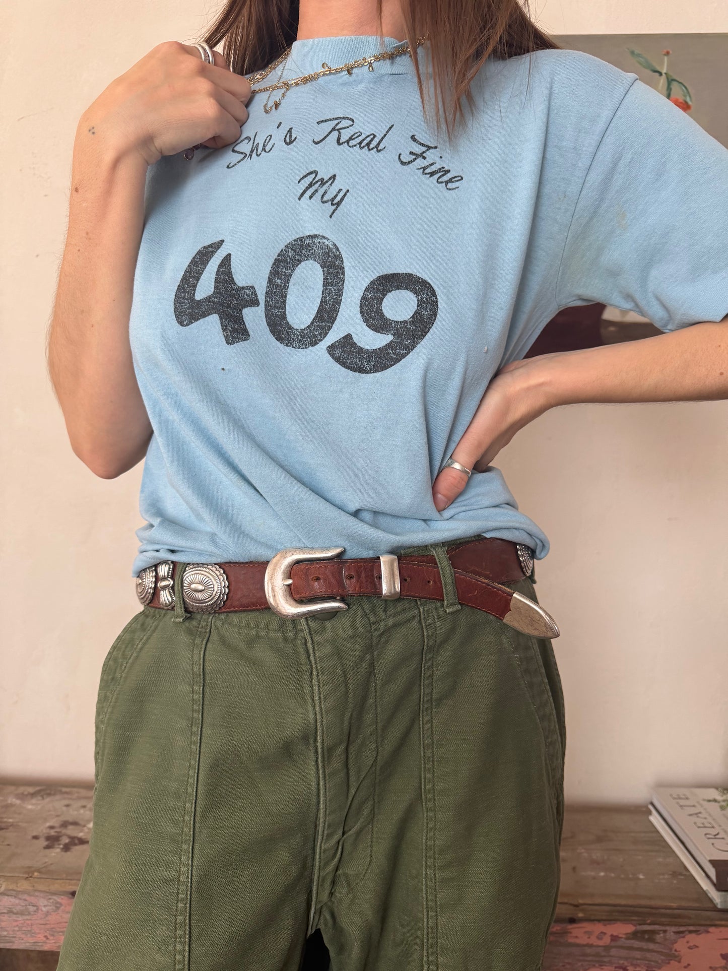 Baby Blue 409 Tee