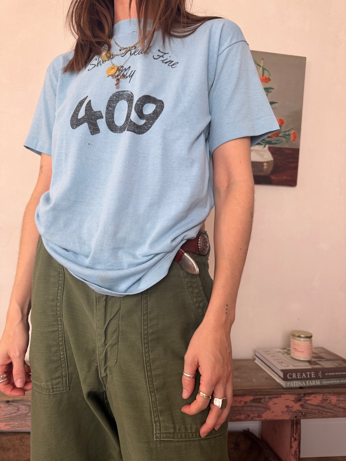 Baby Blue 409 Tee