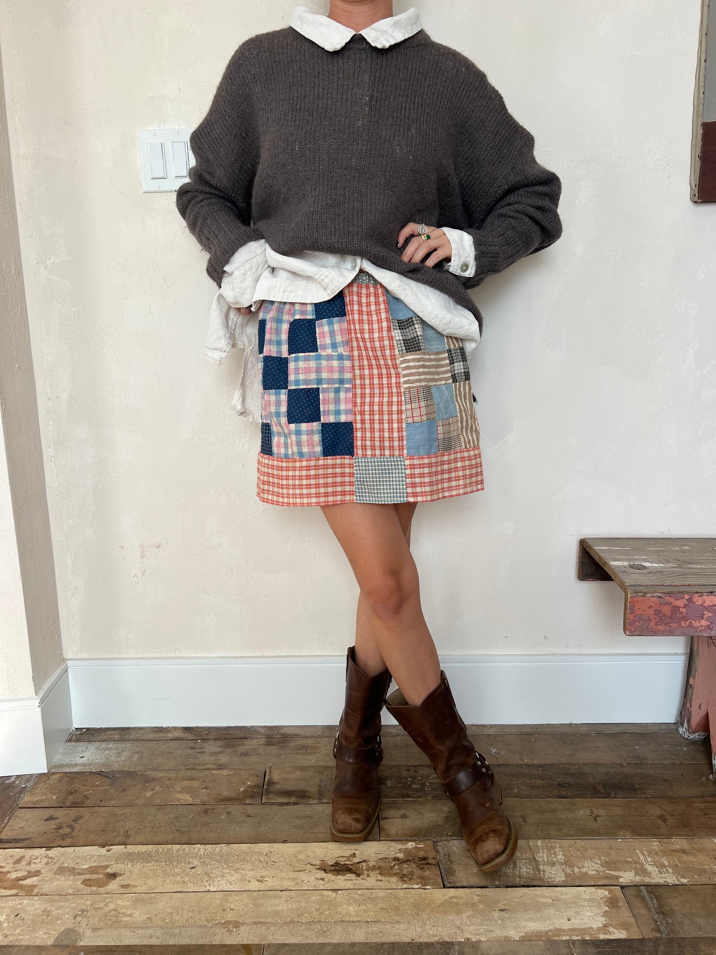 Reworked Patchwork Skirt
