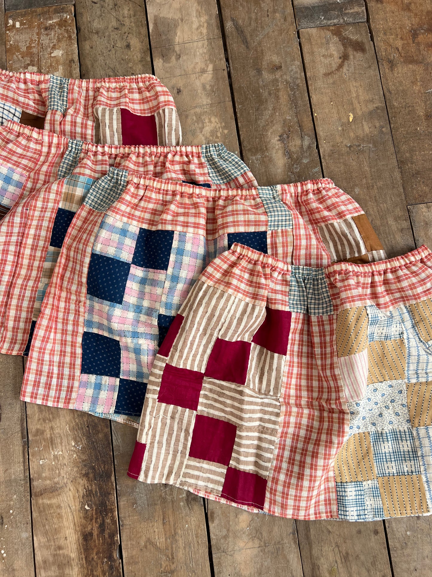 Reworked Patchwork Mini Skirt