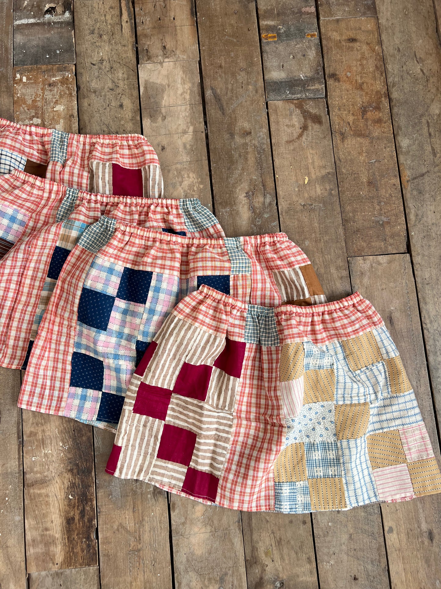 Reworked Patchwork Mini Skirt