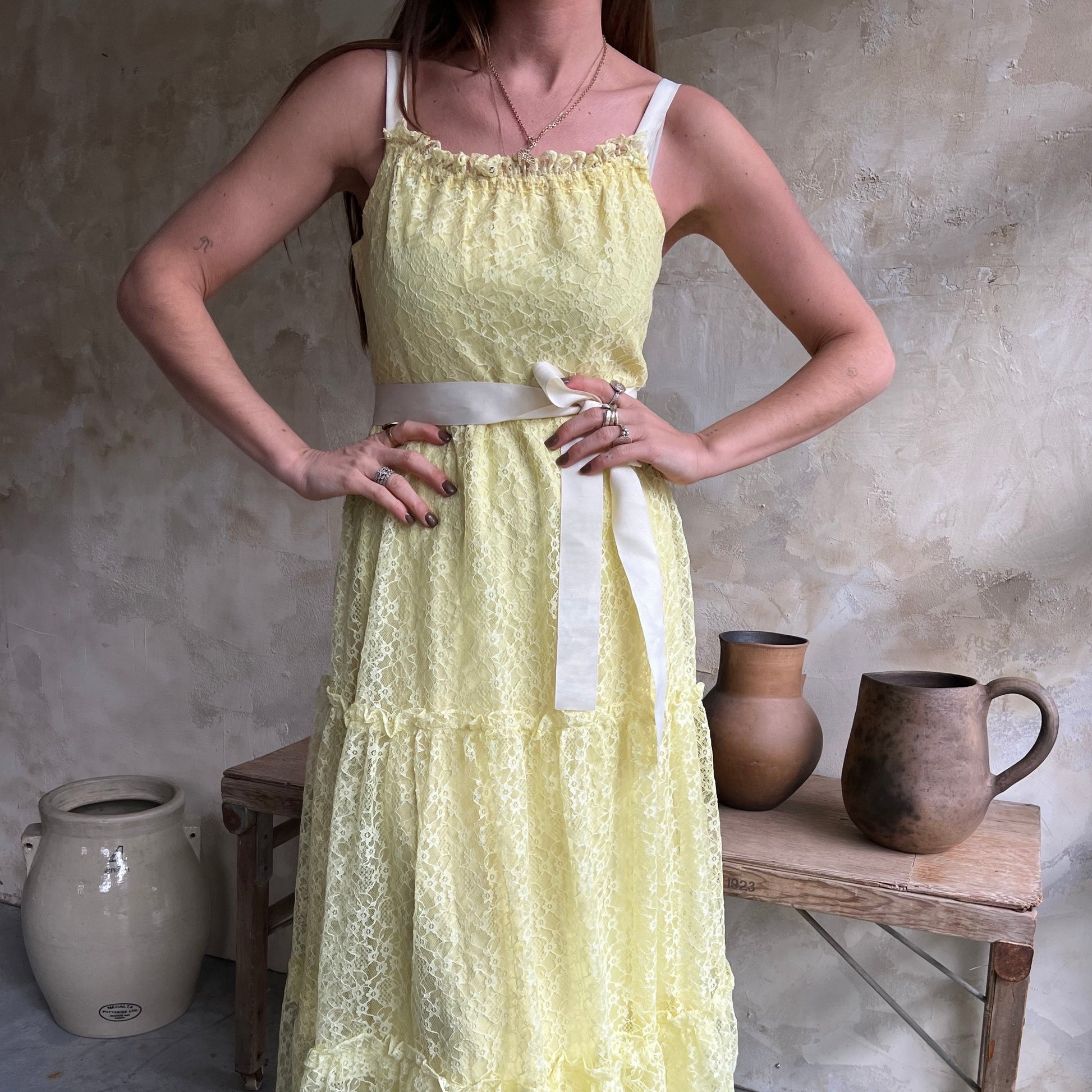 Lemon Yellow Lace Dress The Wanderly Lemon Yellow Lace Dress The Wanderly