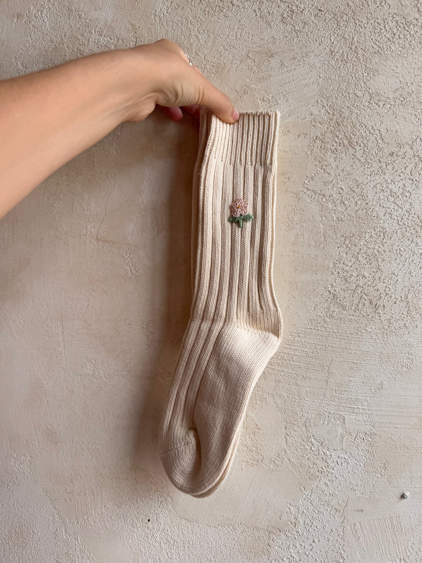 Crochet Field Rose Socks by Billy Bamboo