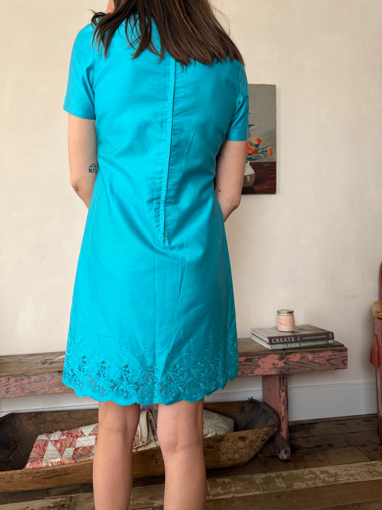 Bright Turquoise Shift Dress