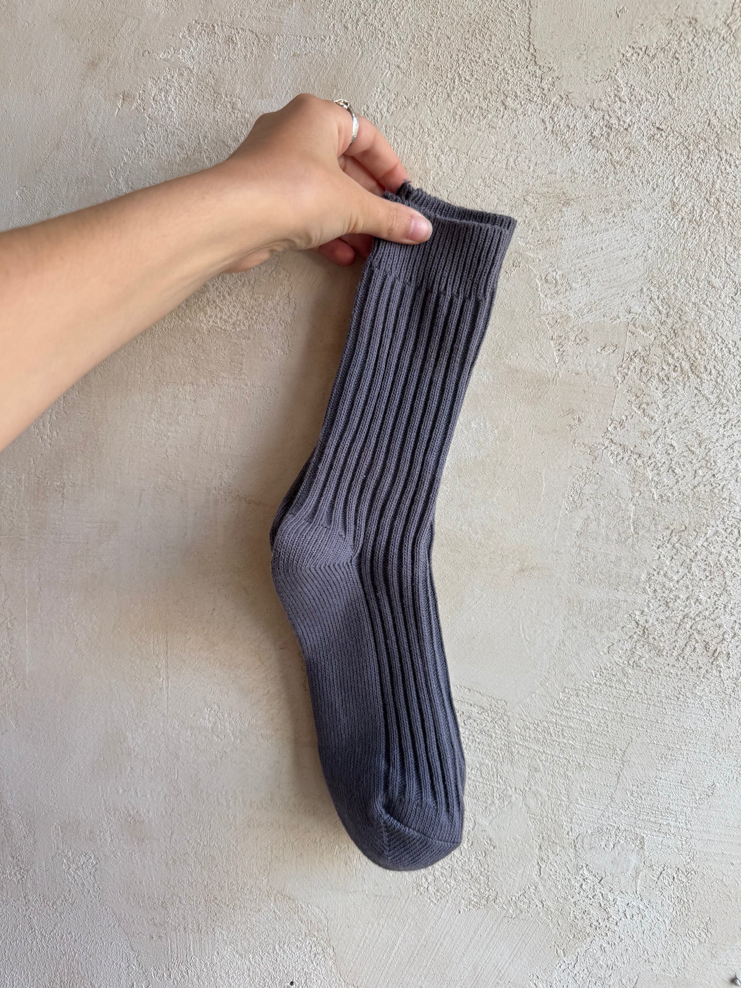 Ribbed Cotton High Socks by Billy Bamboo