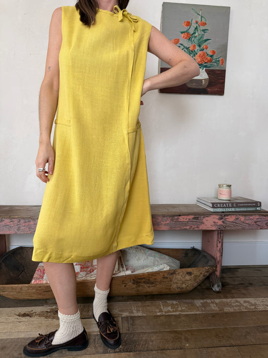 Yellow 60s Smock Dress