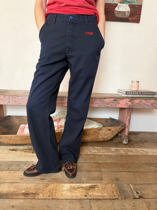 Overdyed Navy/ Black Work Pants