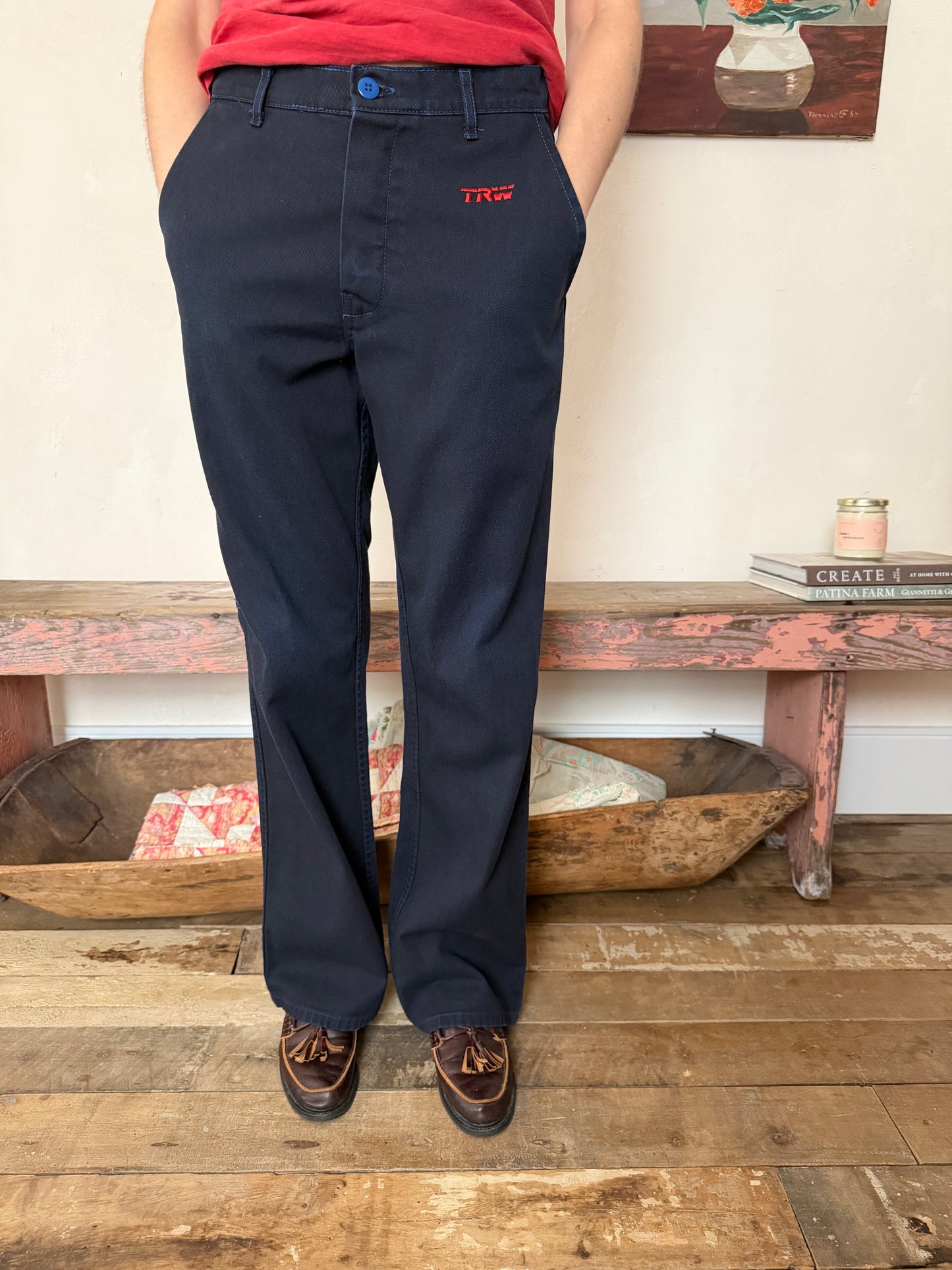 Overdyed Navy/ Black Work Pants