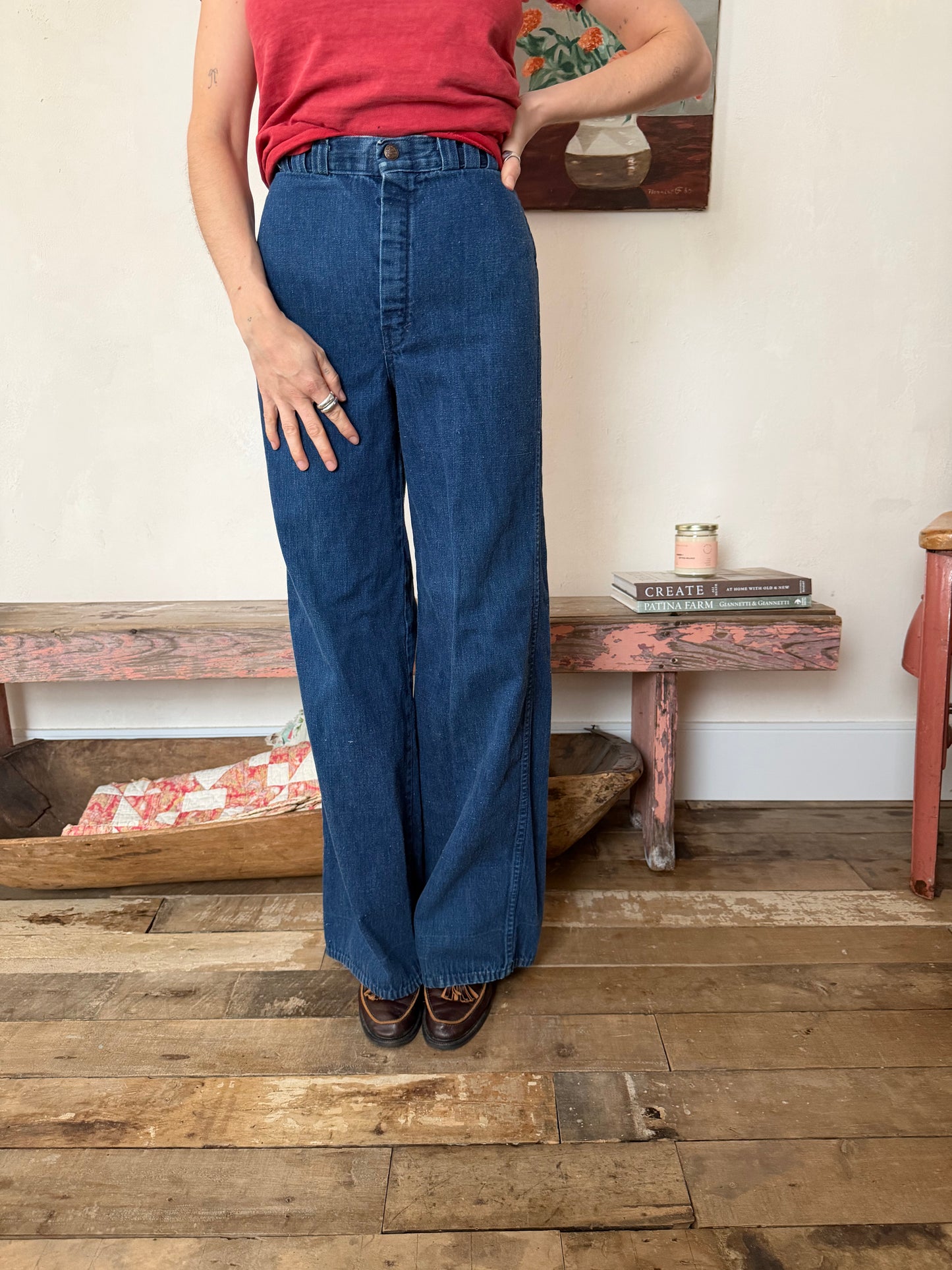 Dark Denim Flares