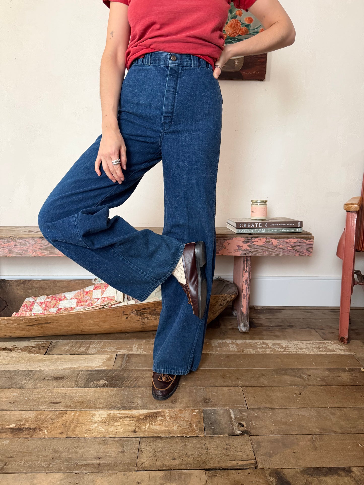 Dark Denim Flares