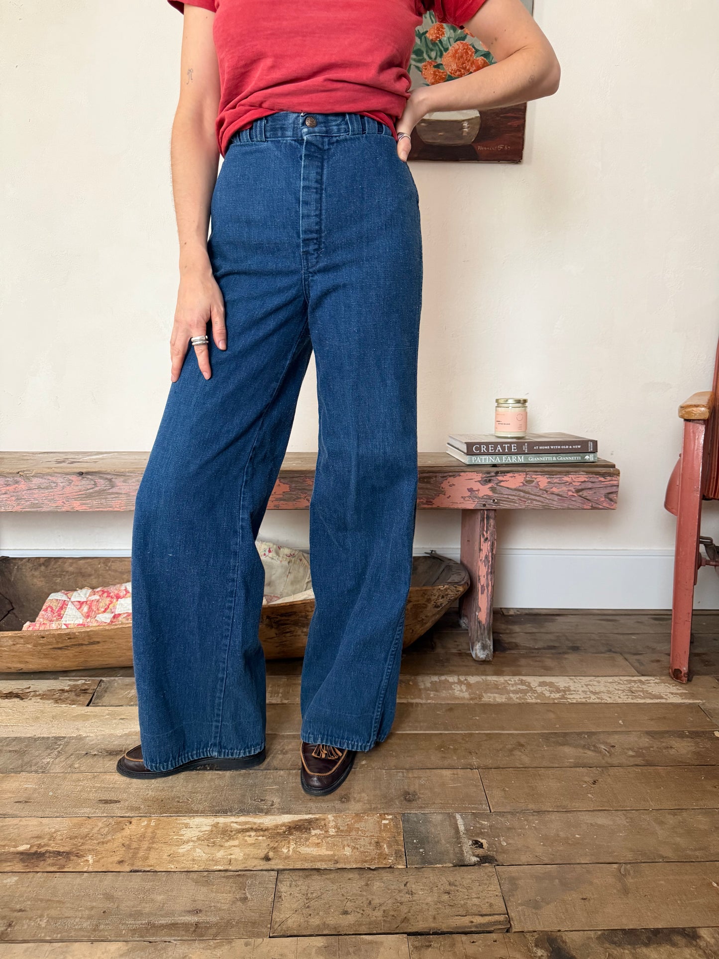 Dark Denim Flares