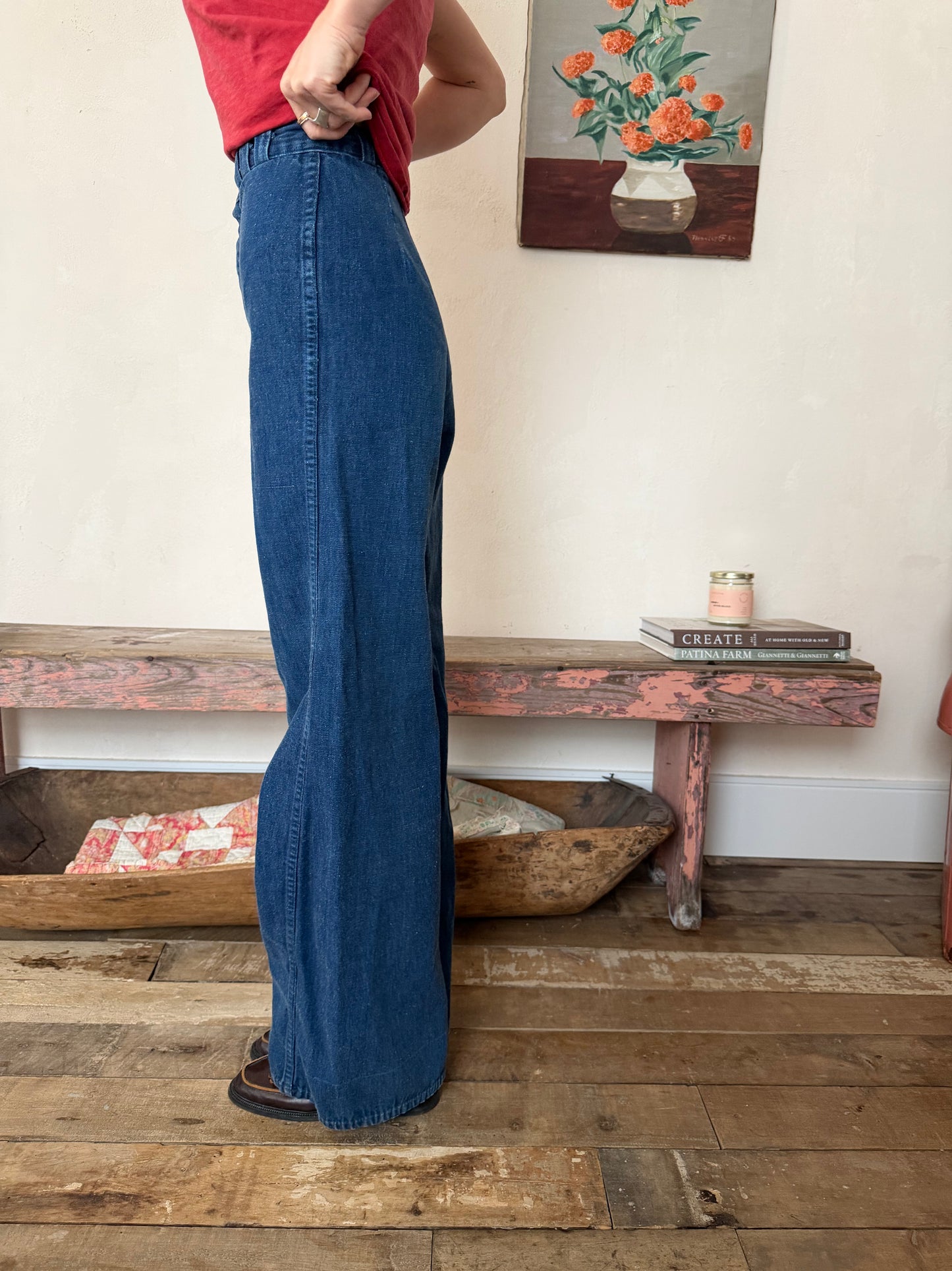 Dark Denim Flares