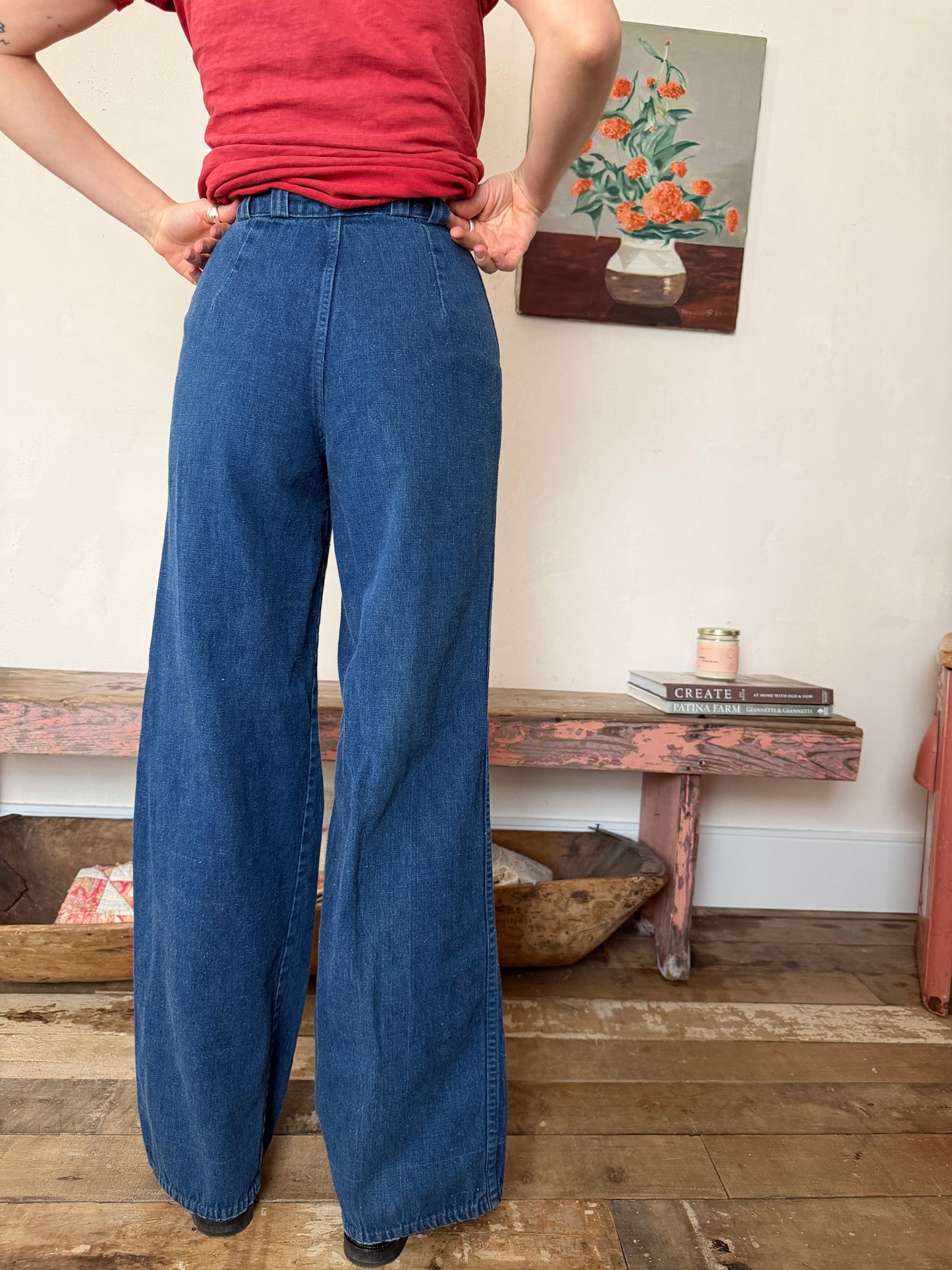 Dark Denim Flares