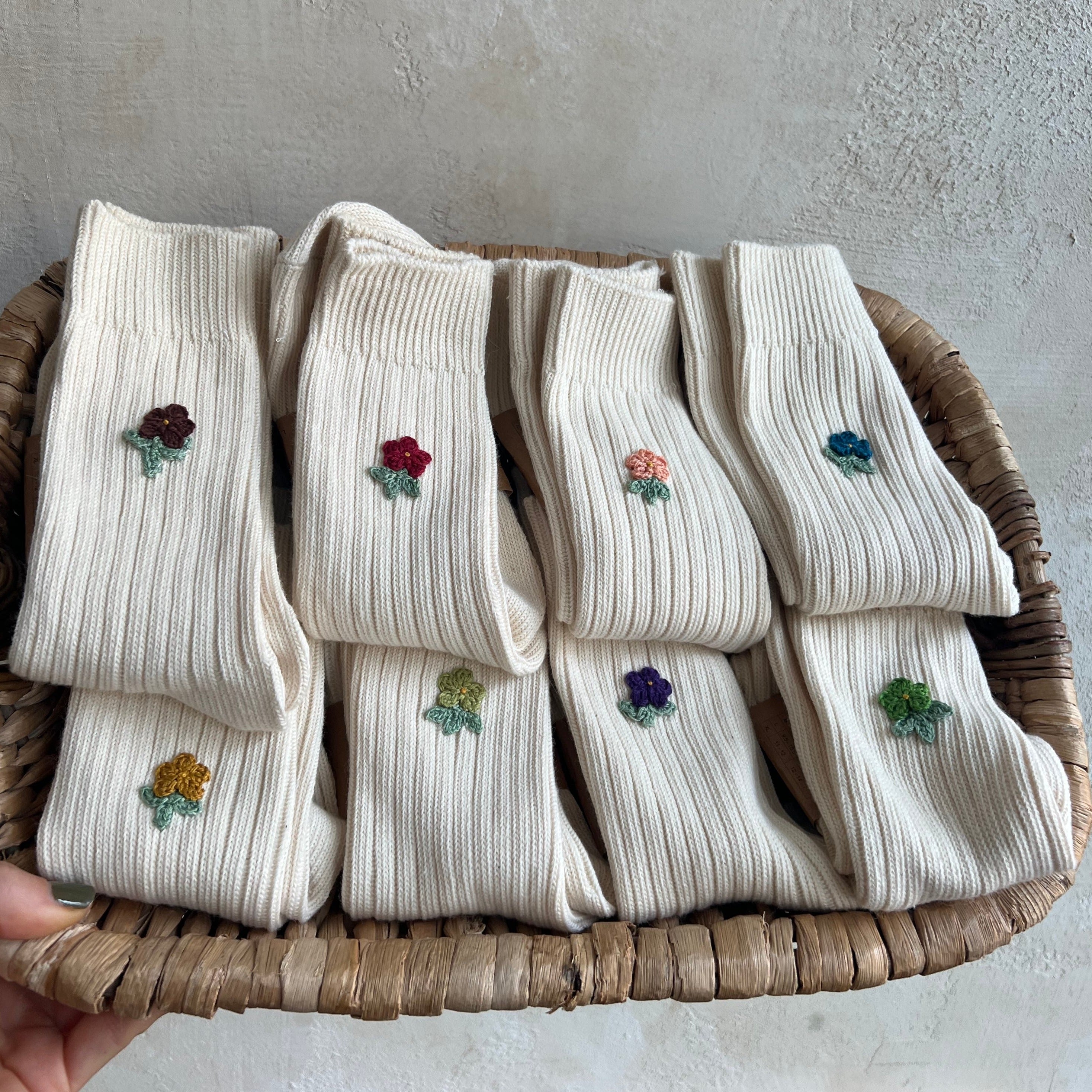 Crochet Flower Socks by Billy Bamboo