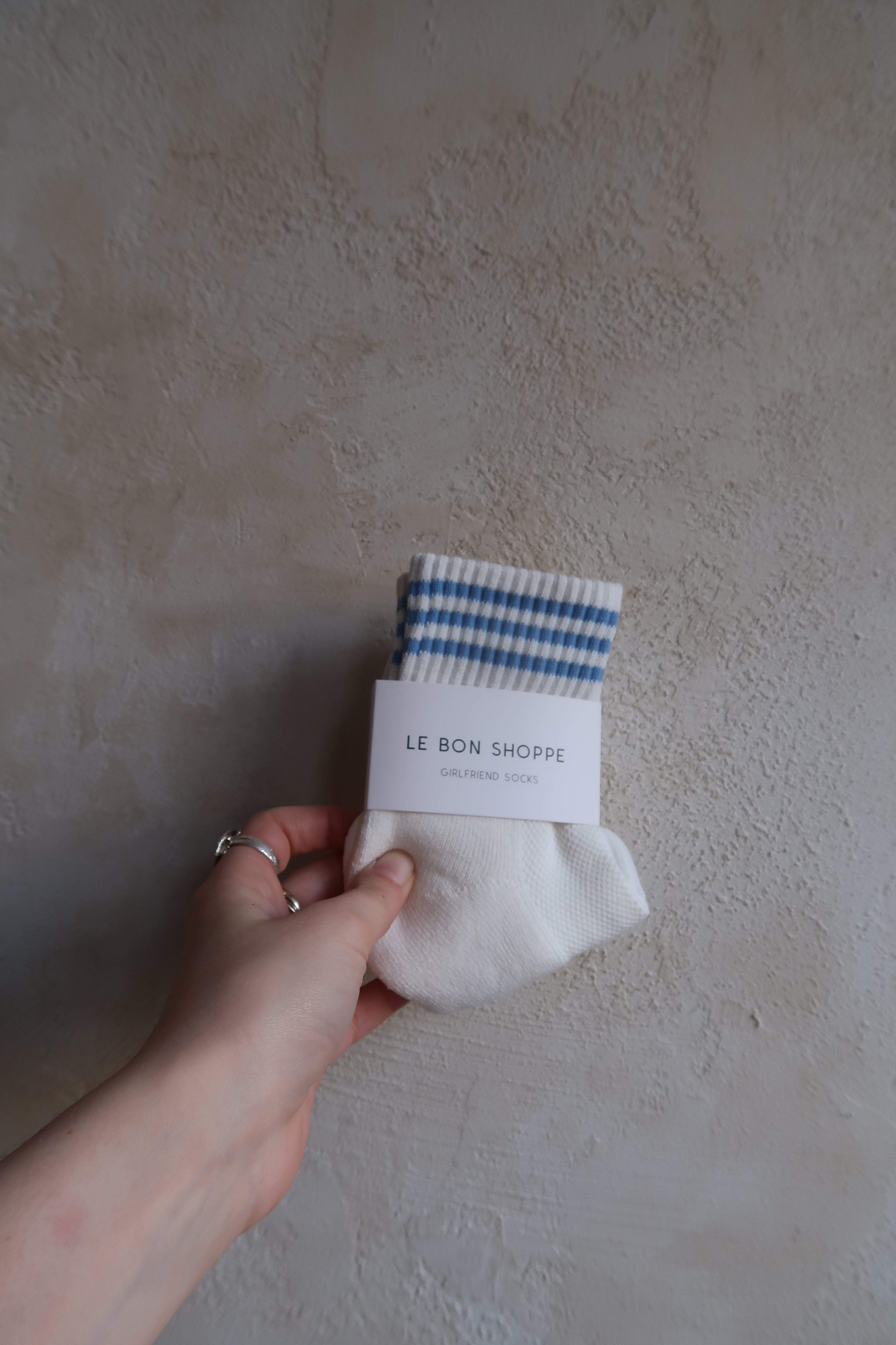 Girlfriend Socks in Ivory by Le Bon Shoppe