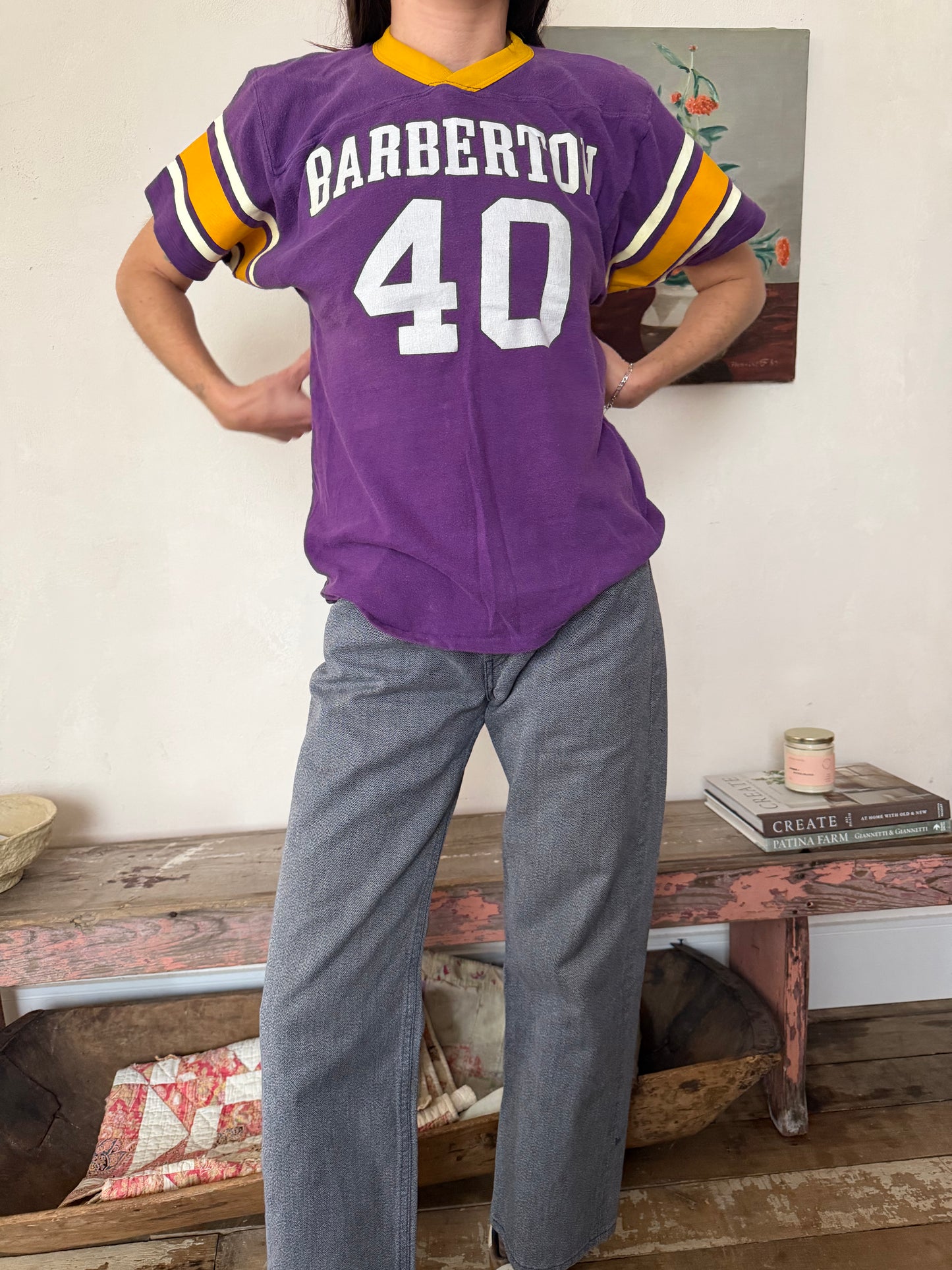 Stokes Purple Varsity Tee