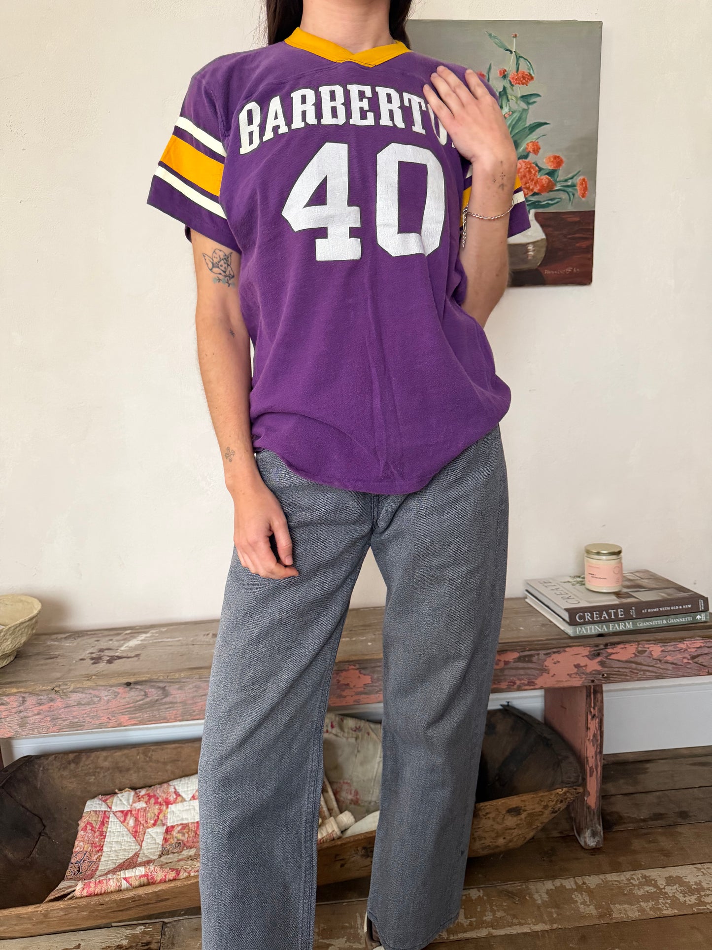 Stokes Purple Varsity Tee