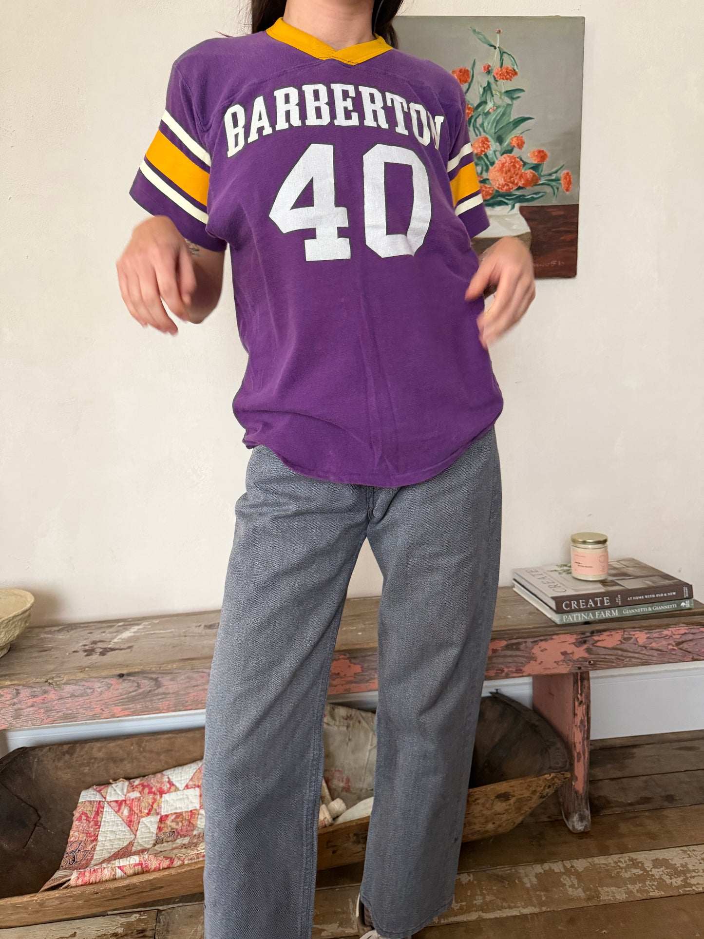 Stokes Purple Varsity Tee