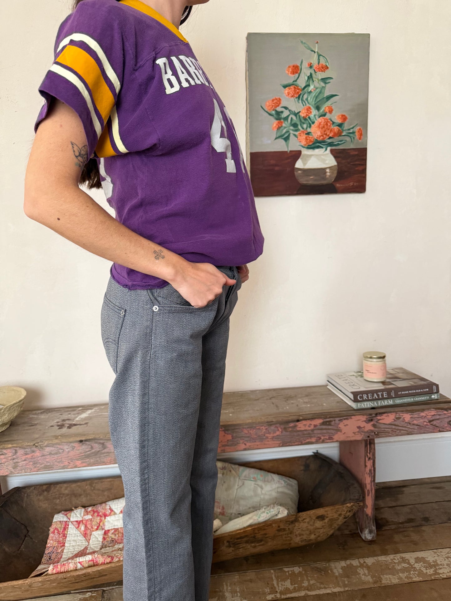 Stokes Purple Varsity Tee