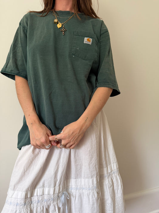 Sun Bleached Green Carhartt Tee
