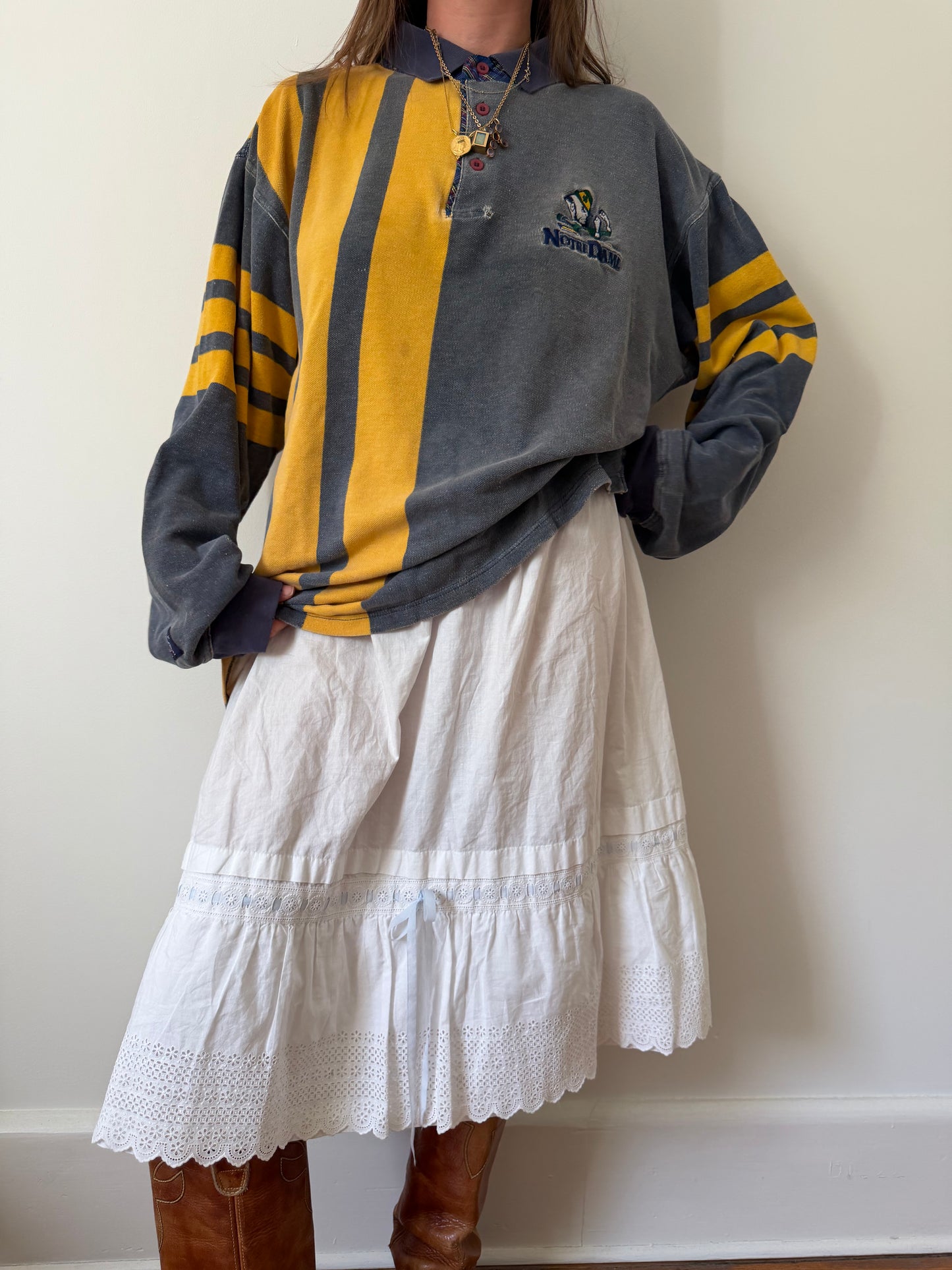 Notre Dame Worn Rugby Shirt