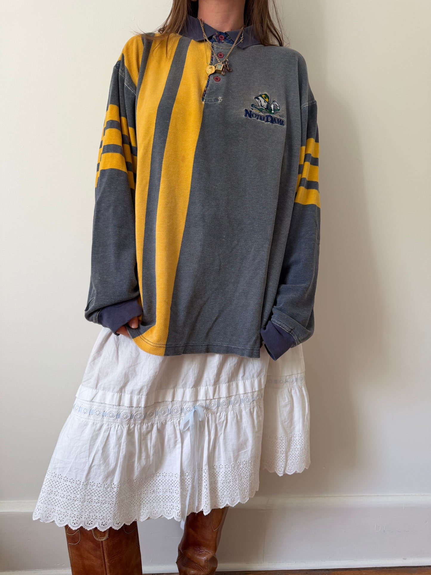 Notre Dame Worn Rugby Shirt