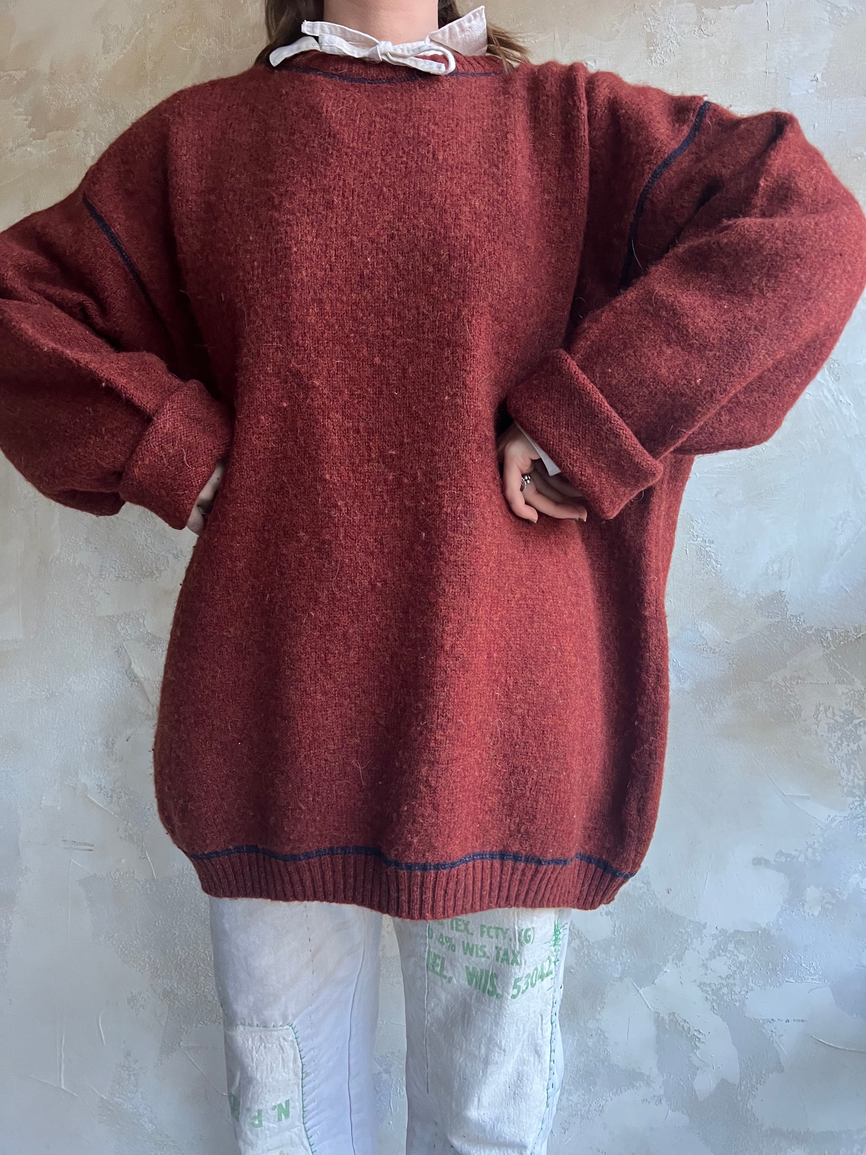 Rust Wool Woolrich Sweater