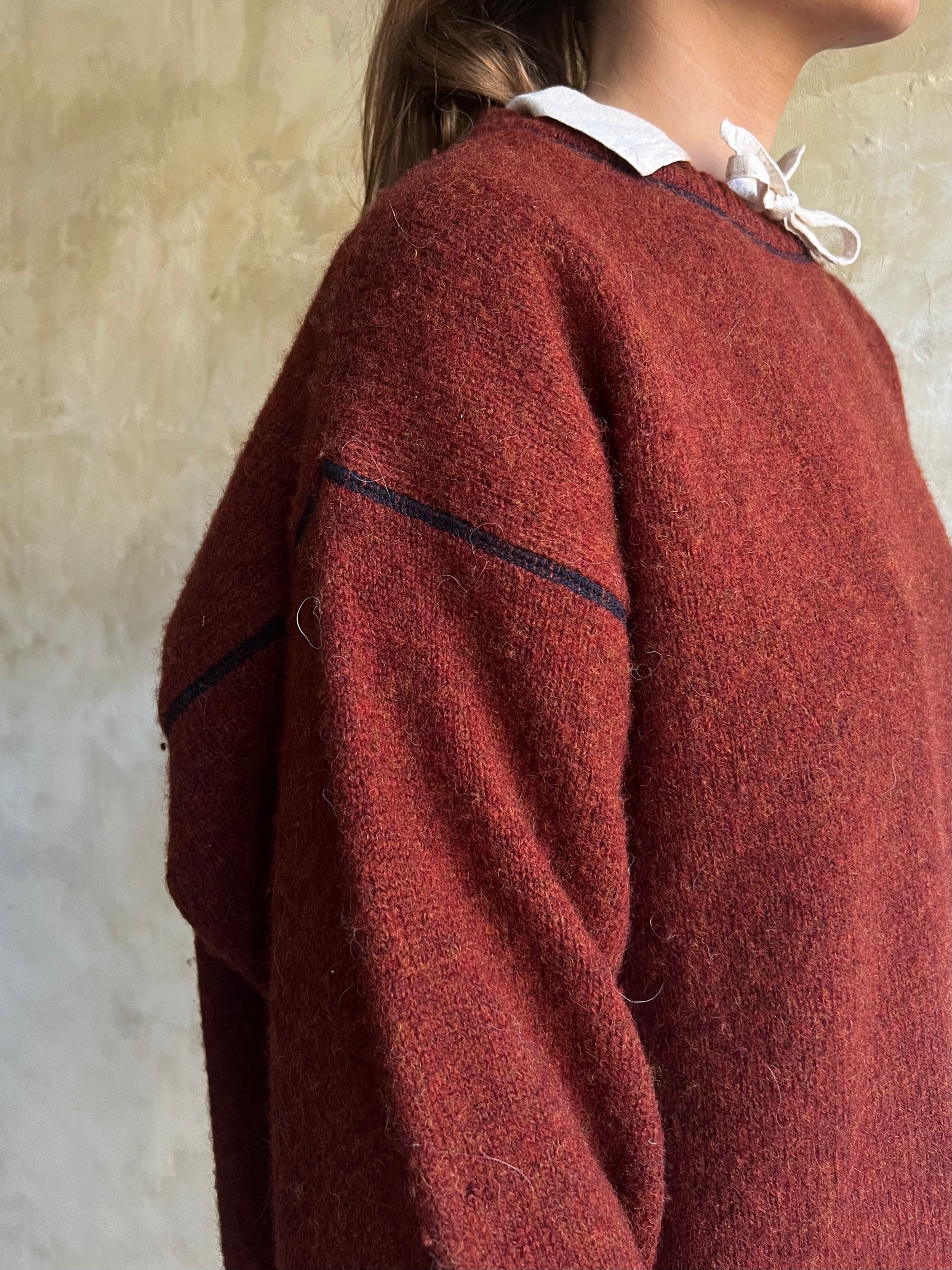 Rust Wool Woolrich Sweater