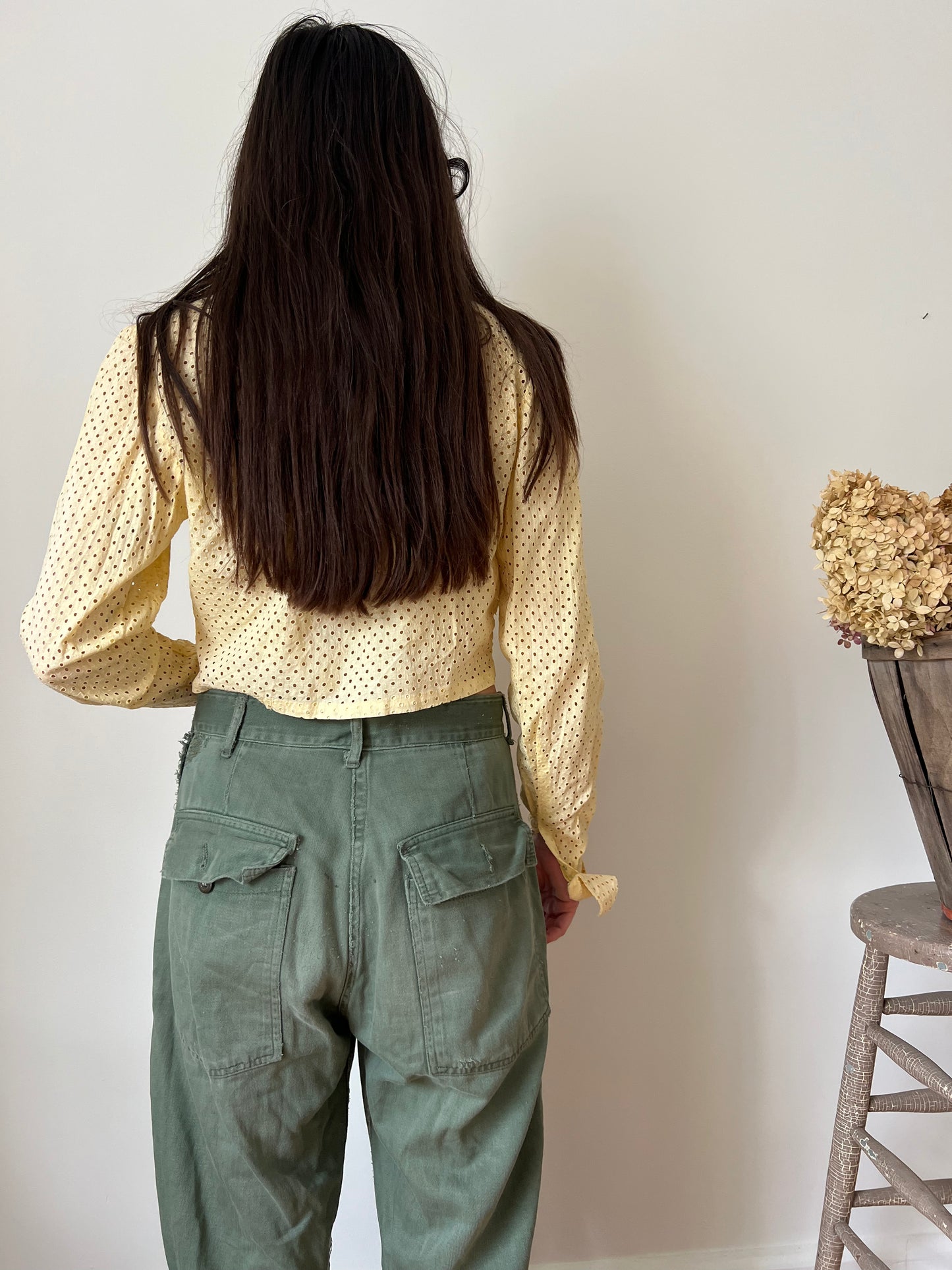 1940s Baby Yellow Blouse