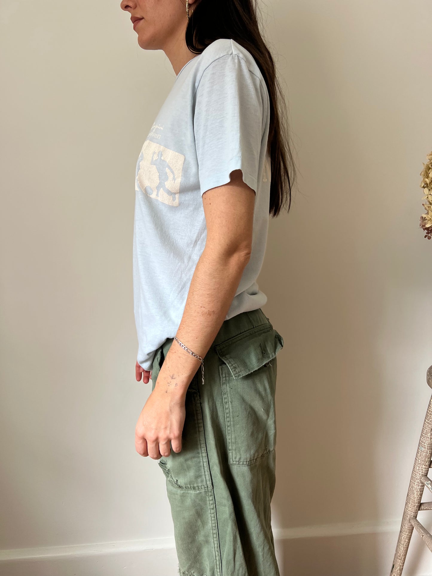 Baby Blue Champion Basketball Tee