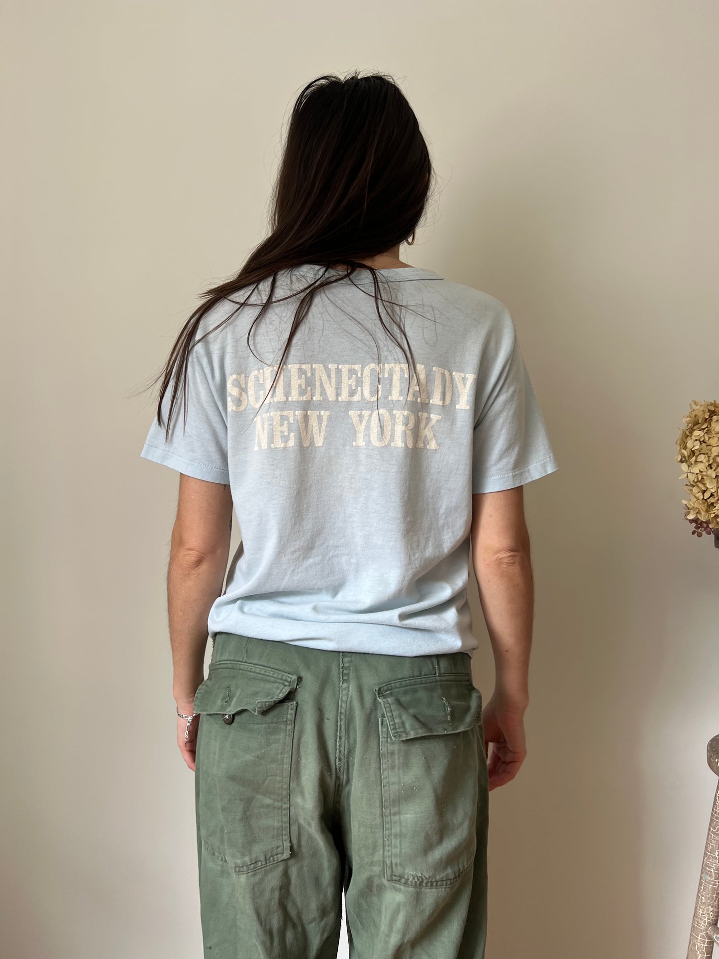 Baby Blue Champion Basketball Tee