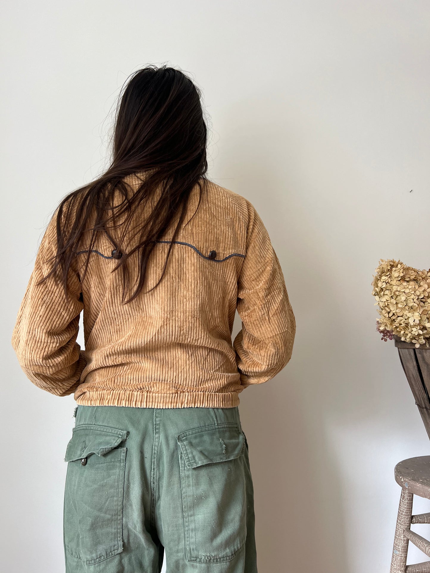 70s Corduroy Light Bomber Jacket